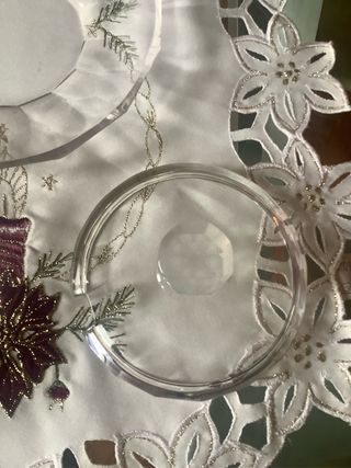 Formaggiera vintage in cristallo