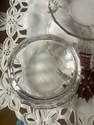 Formaggiera vintage in cristallo