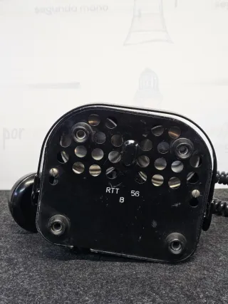 Antiguo teléfono fijo RTT Belga - Negro