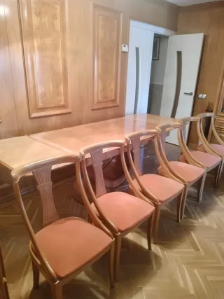 Mesa de comedor y 6 sillas