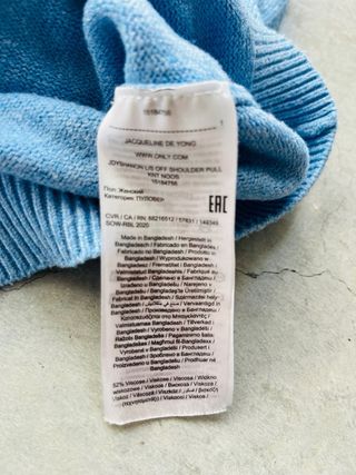 Jersey Jacqueline de Yong azul cielo Talla L