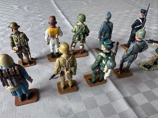 Lotto 10 Soldatini in Piombo DEL PRADO (Anni 2000)