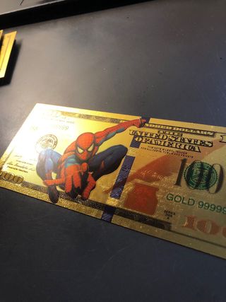 Biglietto d'oro Spiderman da 100$