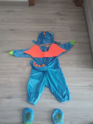 Disfraz infantil dragón azul