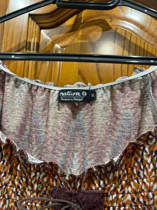 Vestido Natura estampado étnico