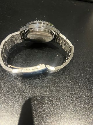 Reloj Lotus Hombre Negro/Plata