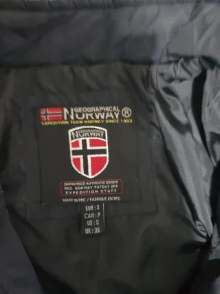 Chaqueta Geographical Norway Negra