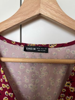 Vestido midi SHEIN estampado floral talla XS