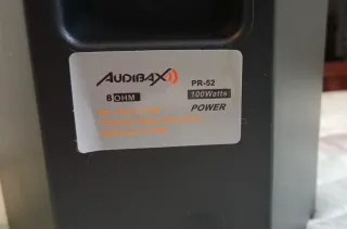 Audibax PR-52 Negro 2 x 100W Altavoces Pareja