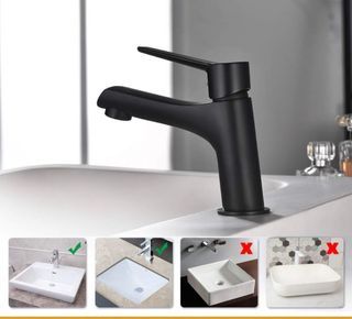 Grifo Lavabo Negro IbergriF