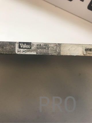 Radiador aire citroen peugeot