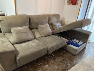 Sofá Chaiselongue Beige