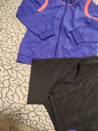 Conjunto Deportivo Reebok Azul y Negro