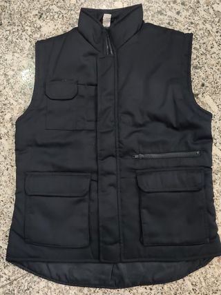 Chaleco laboral trabajo acolchado marino Talla S