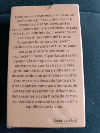 Oráculo Juego de Cartas Revelación Tiempo