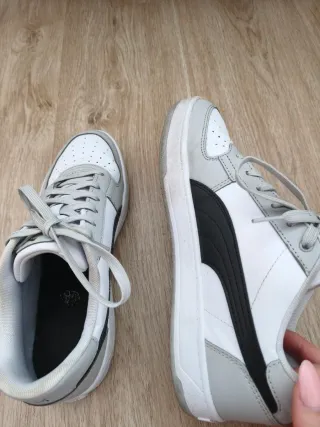 Zapatillas Puma Talla 41 Gris y Blanco