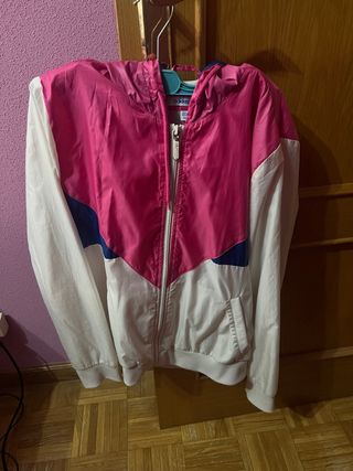 Chaqueta Adidas Original Rosa y Blanca