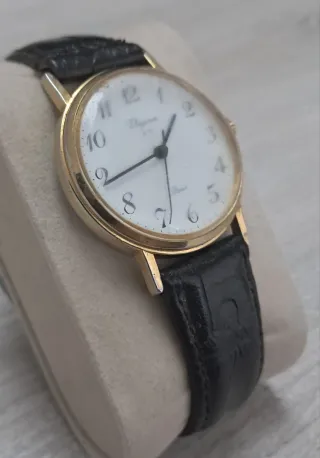 Orologio Elegance Uomo Pelle Nera Oro