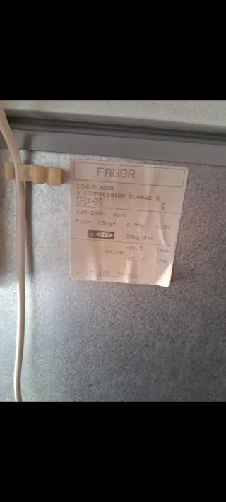 Congelador fagor garantía 6 meses