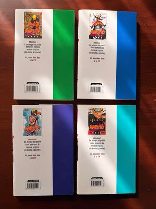 Naruto tomos 30,33,35 y 41 en francés