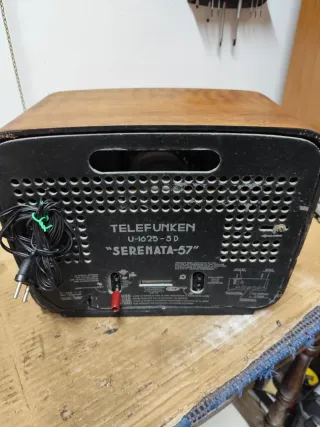 Radio Telefunken Válvulas Serenata 57,