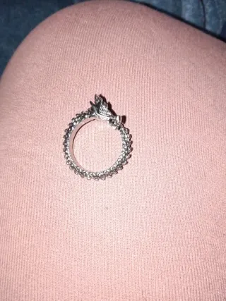 Anillo Dragón Plata