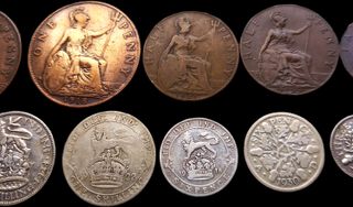 10 Monedas Bronce y Plata Reino Unido Jorge V