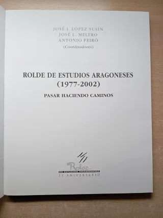 Pasar haciendo caminos. Rolde de Estudios.