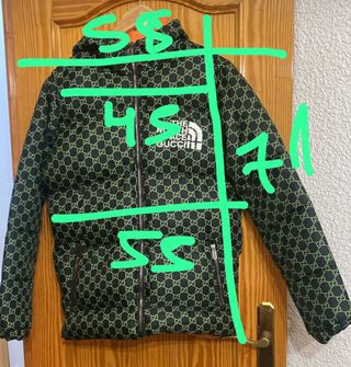 Chaqueta Gucci The North Face Negra y Verde