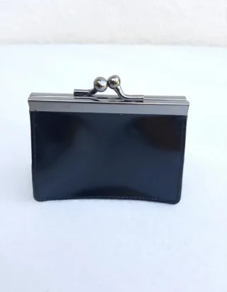 Monedero Mango Pinza Negro