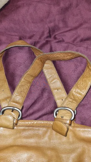 Bolso de piel Lupo marrón