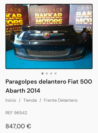 Paragolpes Delantero y Trasero Fiat 500