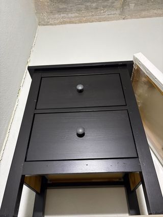 2 Mesitas de Noche Ikea Madera Oscura
