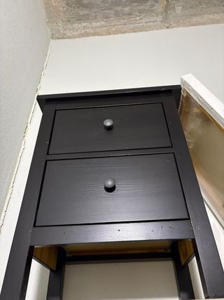 2 Mesitas de Noche Ikea Madera Oscura