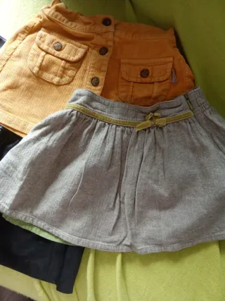 Pantalones, minifaldas niña marrones, vaqueros  y