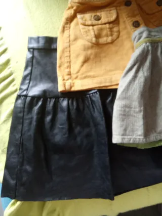 Pantalones, minifaldas niña marrones, vaqueros  y