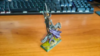 Príncipe Elfo Oscuro en Corcel Oscuro