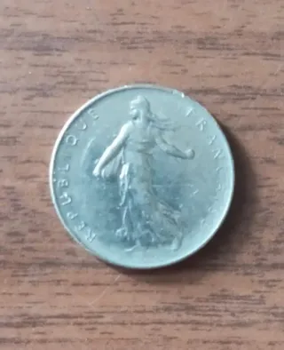 Moneda 1 Franco Francés 1972