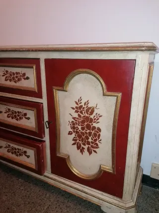 Mueble recibidor madera años 60