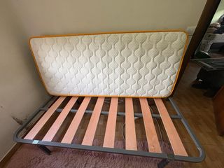 Cama individual con colchón