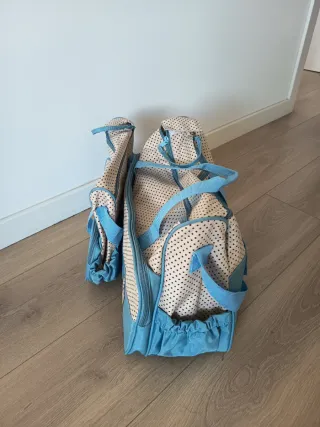 Set 2 Bolsos Bebe Estampado Lunares Azul