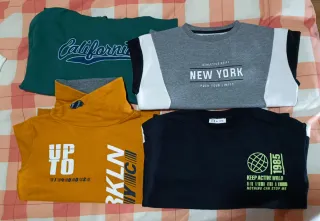 4 Sudaderas Niños Talla 9-10 Años