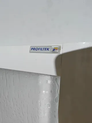 Mampara de ducha/bañera cristal y plástico