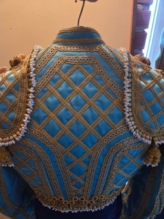 Traje de Luces Torero Azul y Dorado