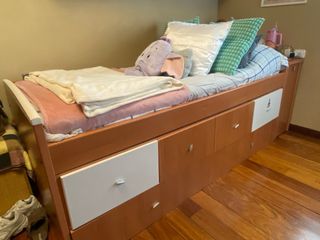 Cama nido con cajones y cama extra