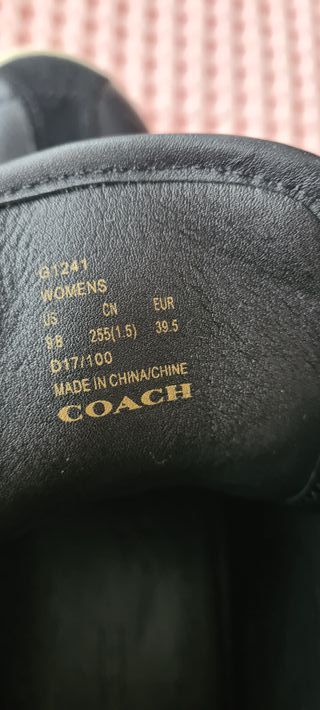 Botines Coach Piel Mujer Talla 40