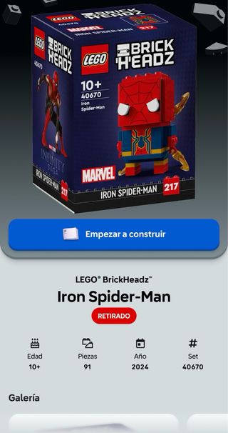 LEGO BrickHeadz Iron Spider-Man 40670