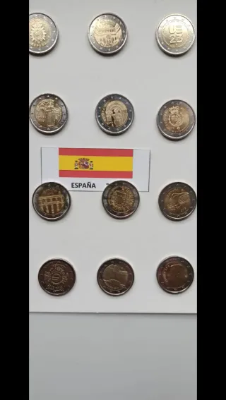Colección 16 monedas conmemorativas España 2€