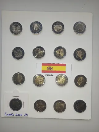 Colección 16 monedas conmemorativas España 2€