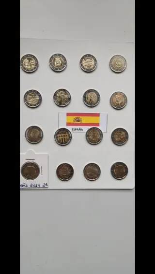 Colección 16 monedas conmemorativas España 2€